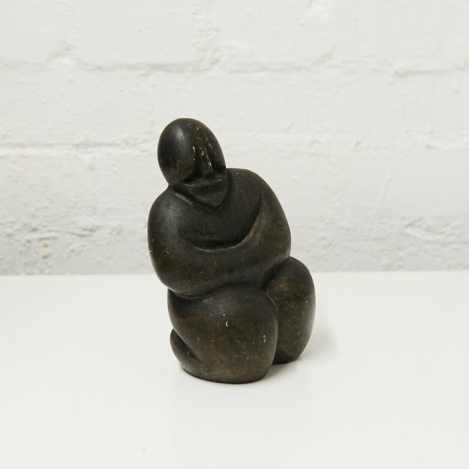 Signed Zimbabwe Carved Stone Sculpture By Richard Mteki, 1990s photo vinterior