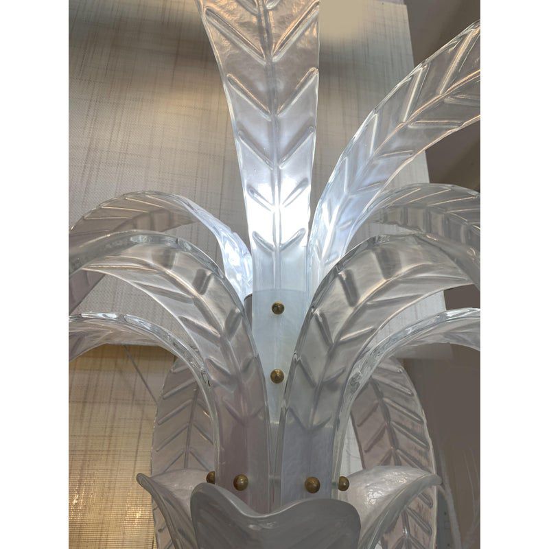 photo furniture Vintage Opalino Palm Tree Murano Glass Floor Lamp In The Style Of Napoleon Martinuzzi