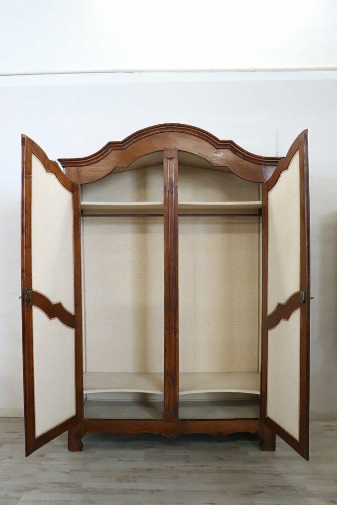 Antique Poplar Wardrobe Early 18th Century photo vintage