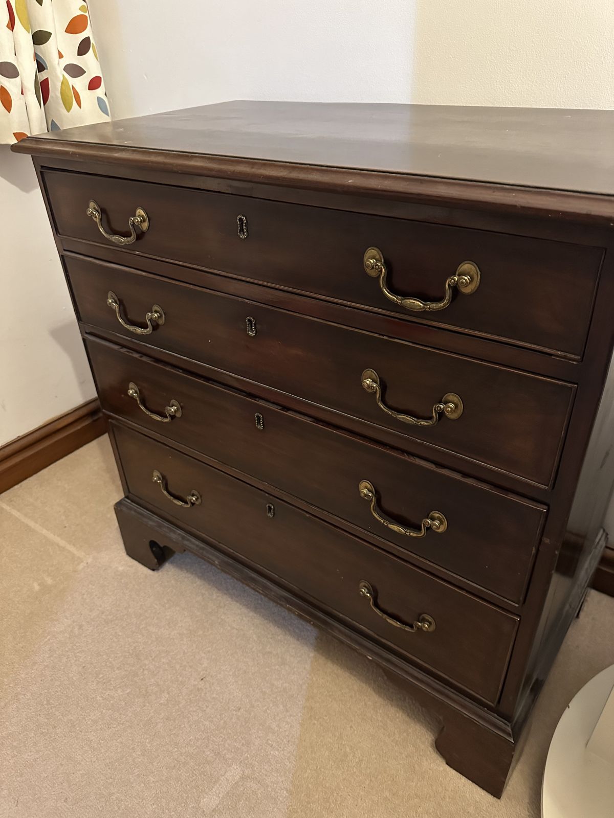 Georgian, Mahogany 4 Drawer Chest Of Drawers photo furniture