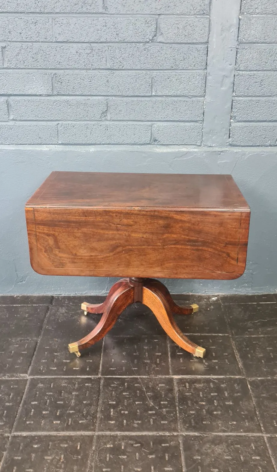 A 19th Century George III Mahogany Drop Leaf Pembroke Table photo furniture