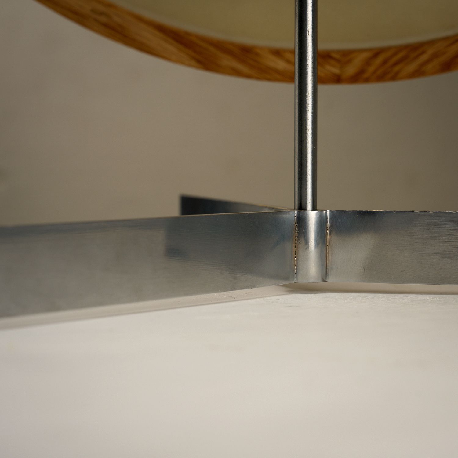 Oak And Metal Table Mirror By Uno And östen Kristiansson, Sweden, 1960s photo vinterior