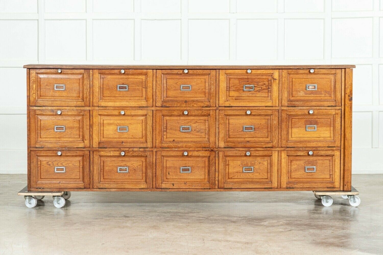 Large French Oak Haberdashery Drawers / Cabinet / Console photo furniture