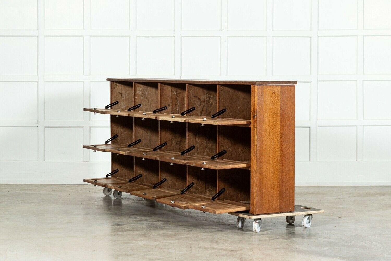 Large French Oak Haberdashery Drawers / Cabinet / Console photo vinterior