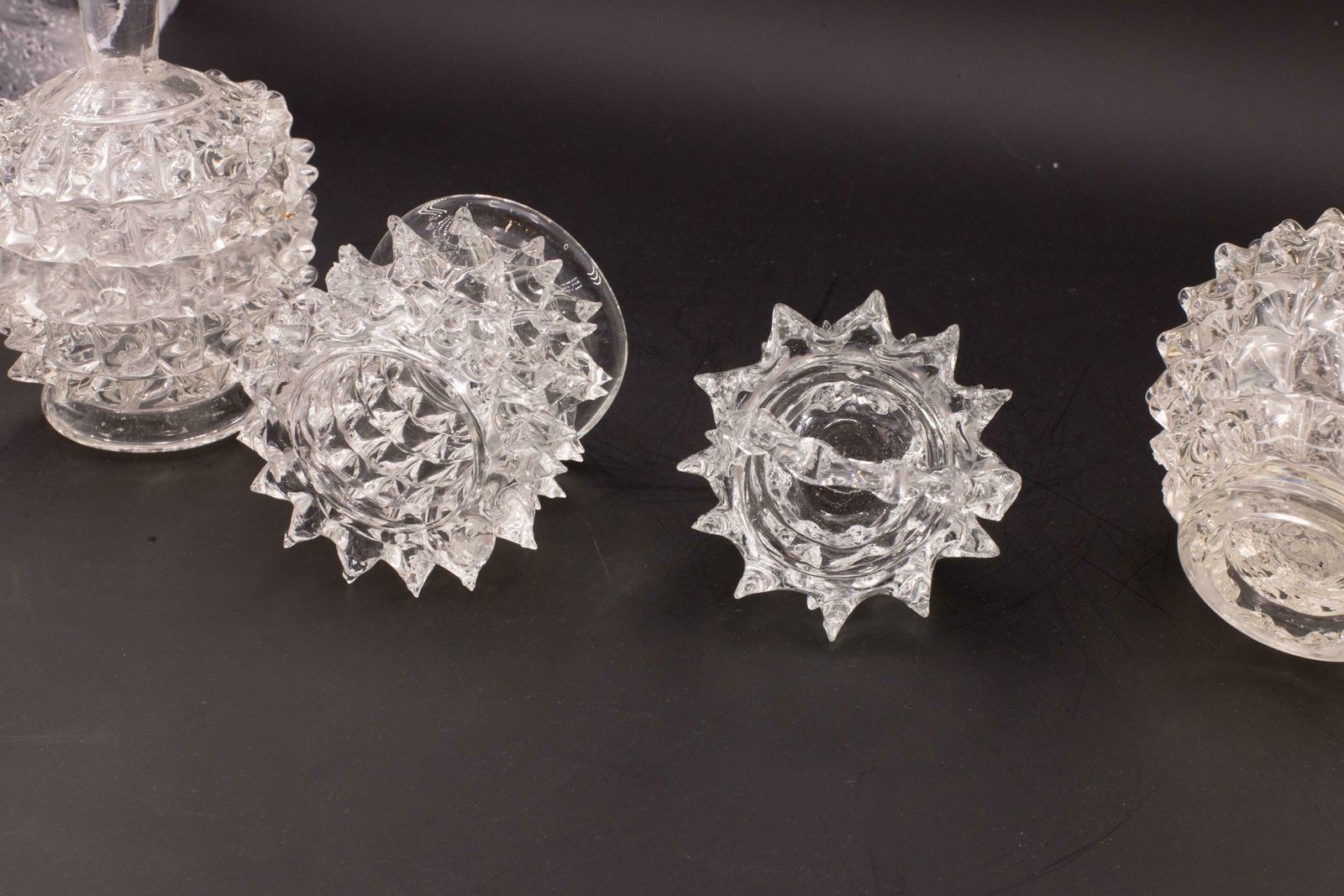 Set Of 4 Ercole Barovier Rostrato Murano Italian Glass Vase For Barovier & Toso photo vinterior