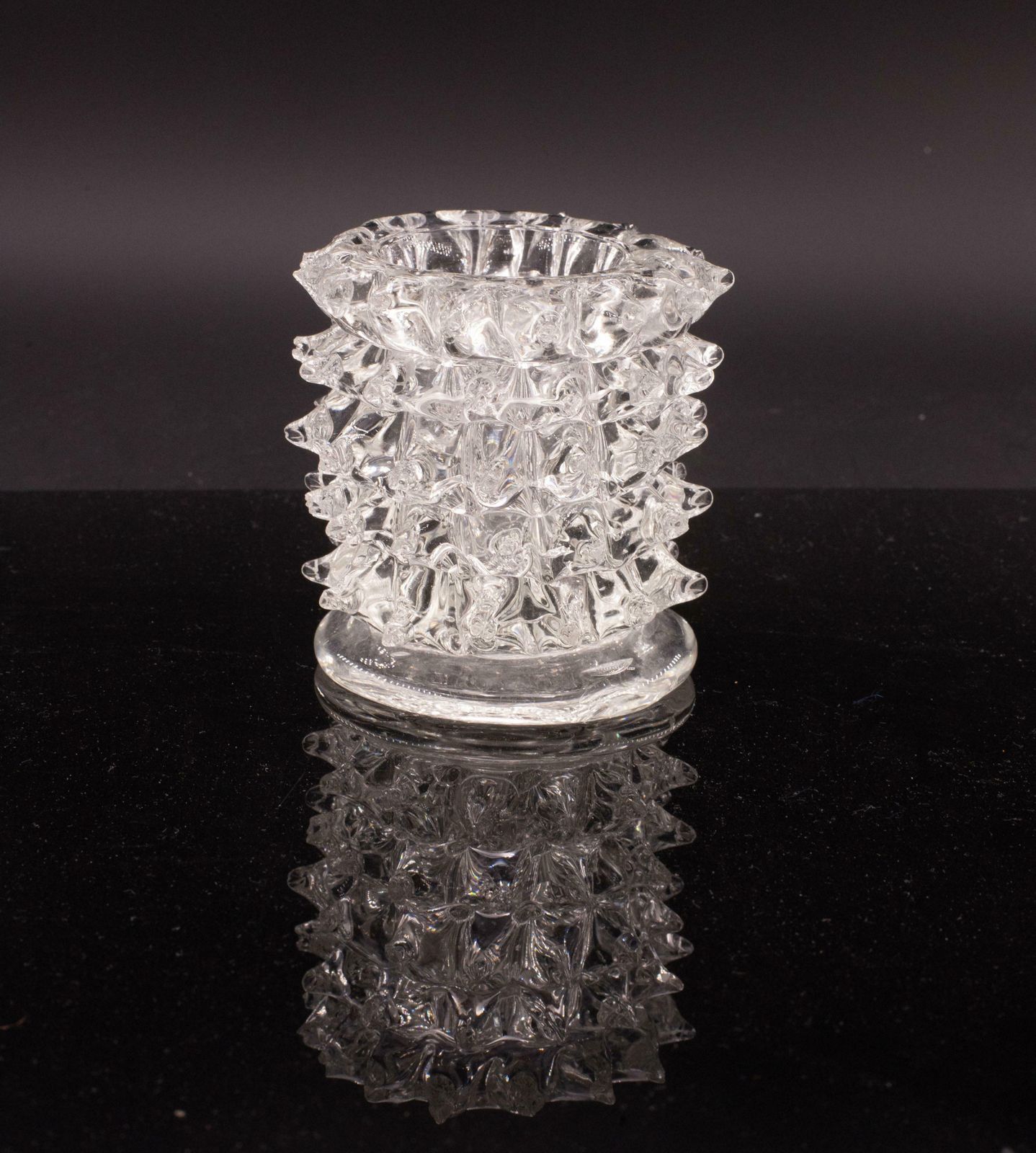 photo furniture Set Of 4 Ercole Barovier Rostrato Murano Italian Glass Vase For Barovier & Toso