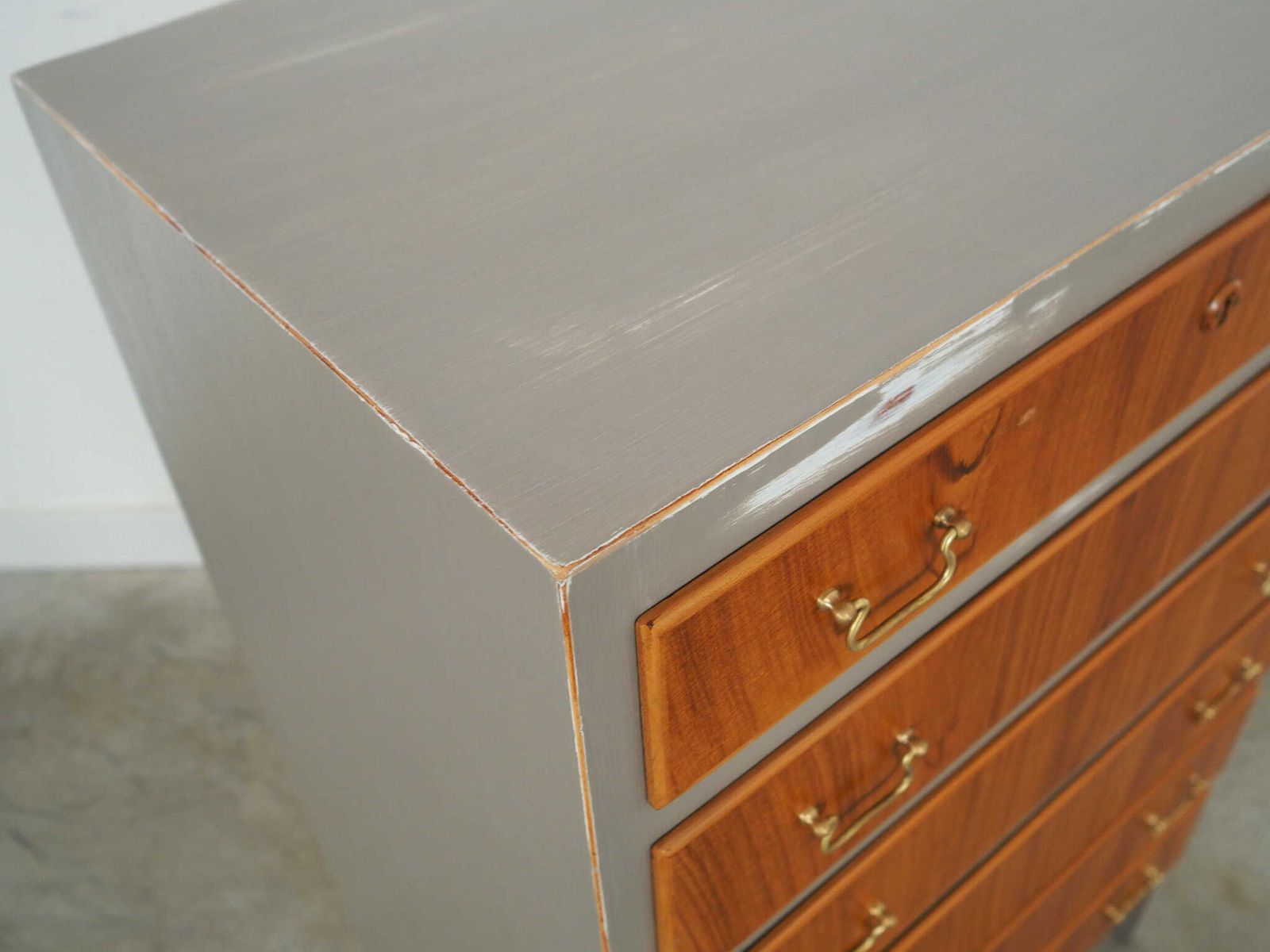 Walnootfineer Ladekast, Deens Design, Ca. Jaren 1960, Productie: Denemarken photo vintage