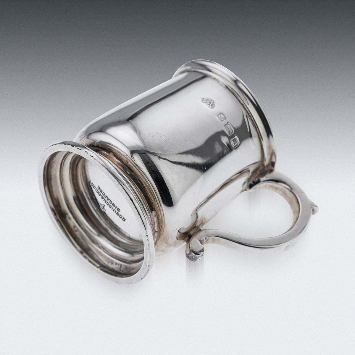 photo vinterior 20th Century Set Of Six Solid Silver 'Tankard' Shot Cups, Adie Bros C.1926