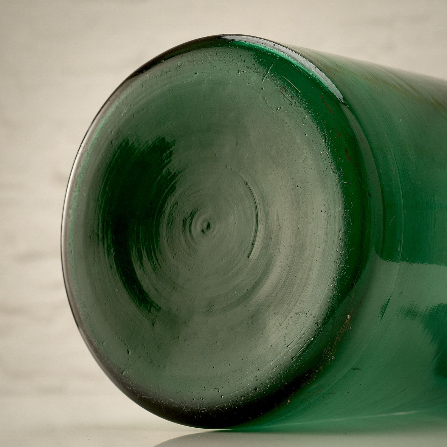 Hand Blown Antique Glass Vase, Denmark, 19th Century photo for sale