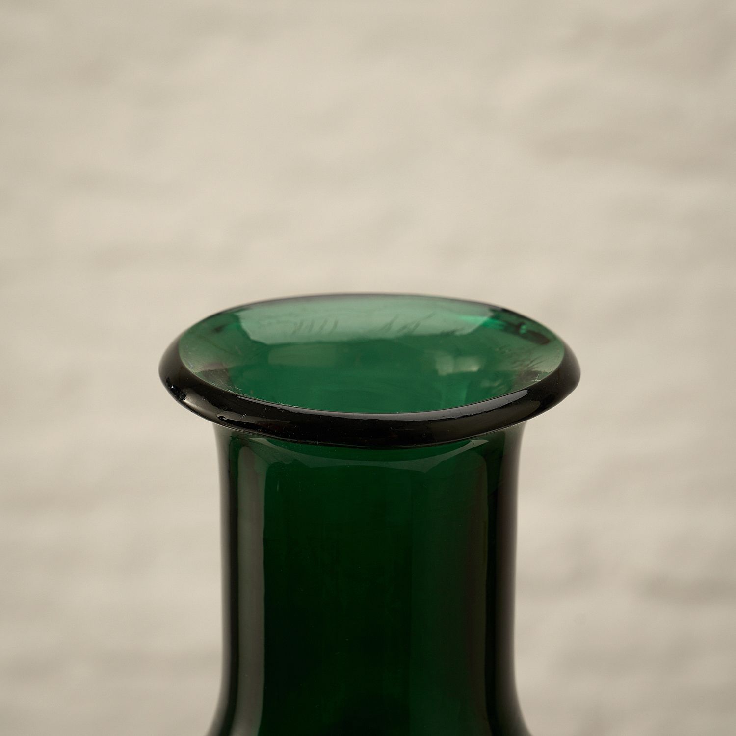 Hand Blown Antique Glass Vase, Denmark, 19th Century photo vinterior