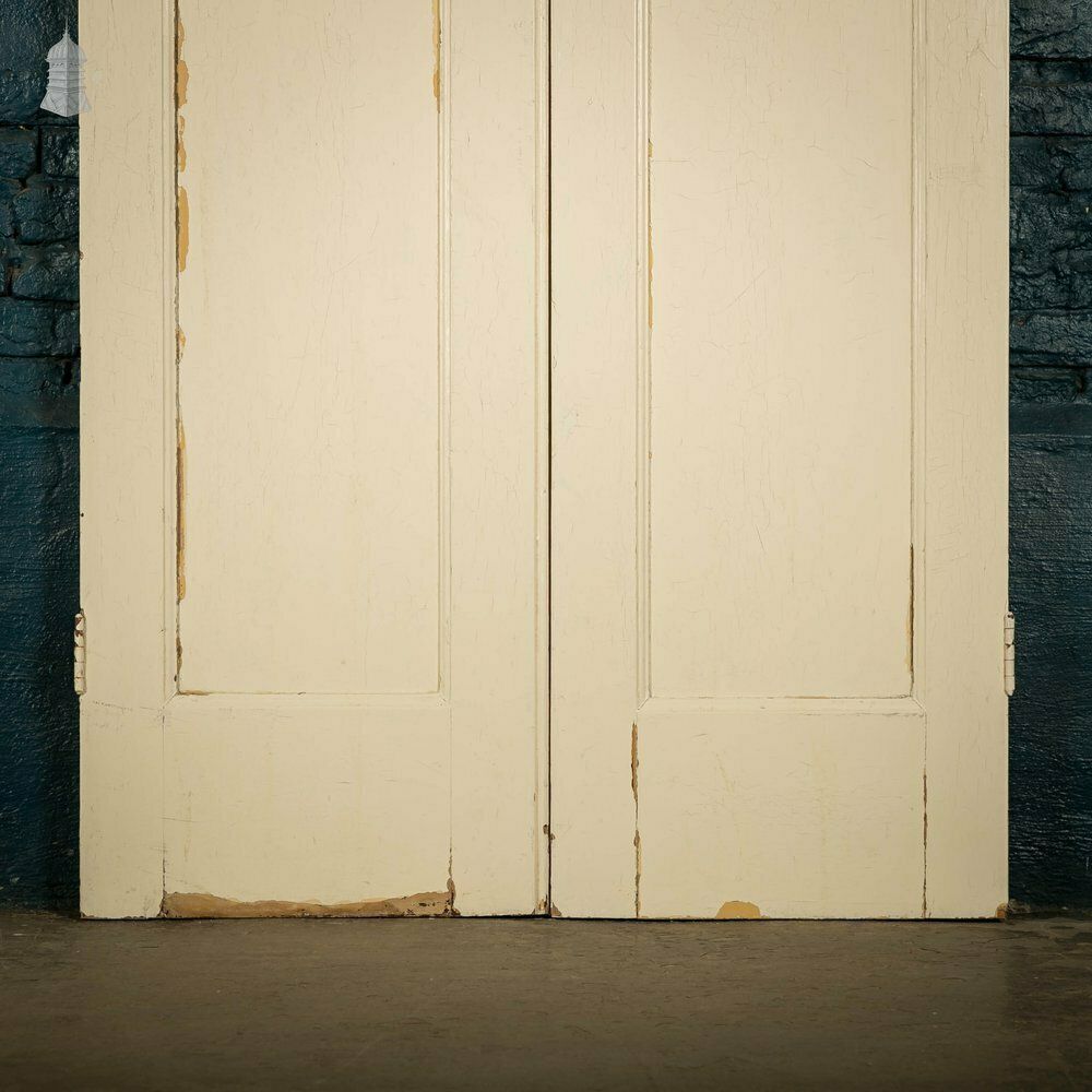 Pine Paneled Shutters, 2 Panel White Painted Set Of 2 Pairs photo buy