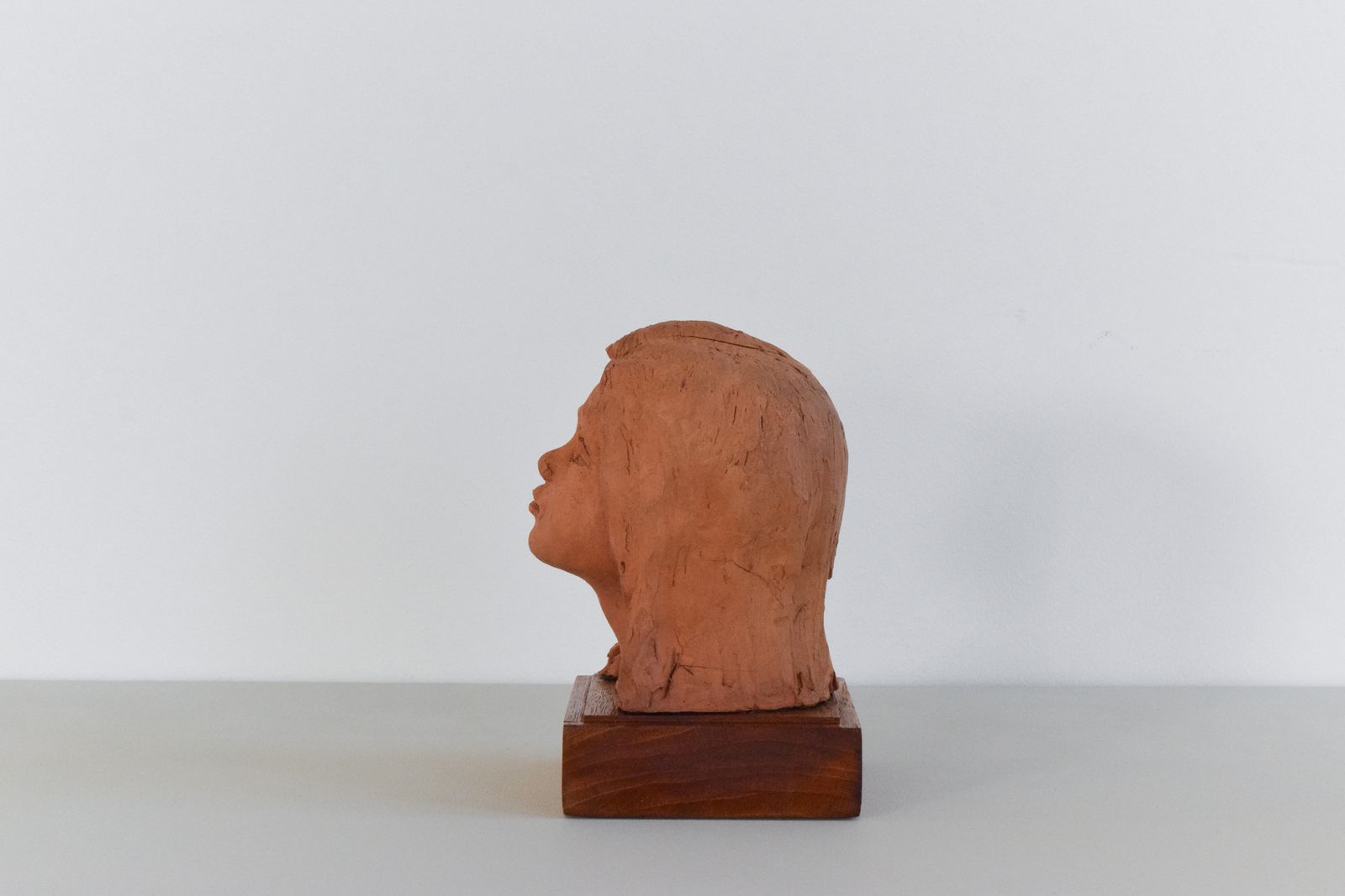 Mid 20th Century Original Terracotta Sculpture Bust Of A Female By Winifred Slater photo Art