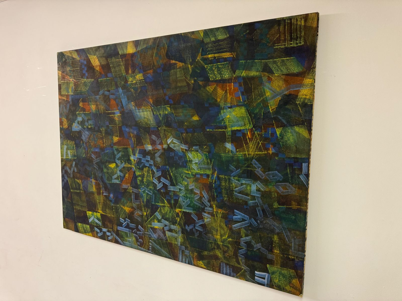 Large 1970s Italian Abstract Painting photo 1295.0