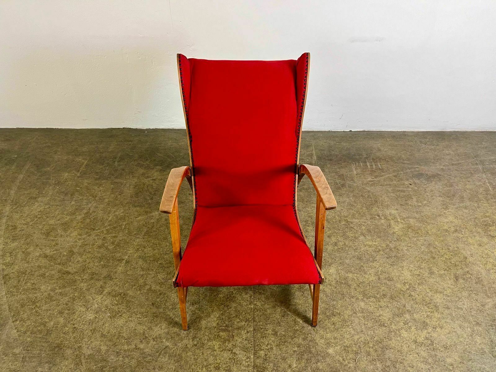 photo for sale Knoll Antimott Armchair Wing Chair 1950 Mid Century