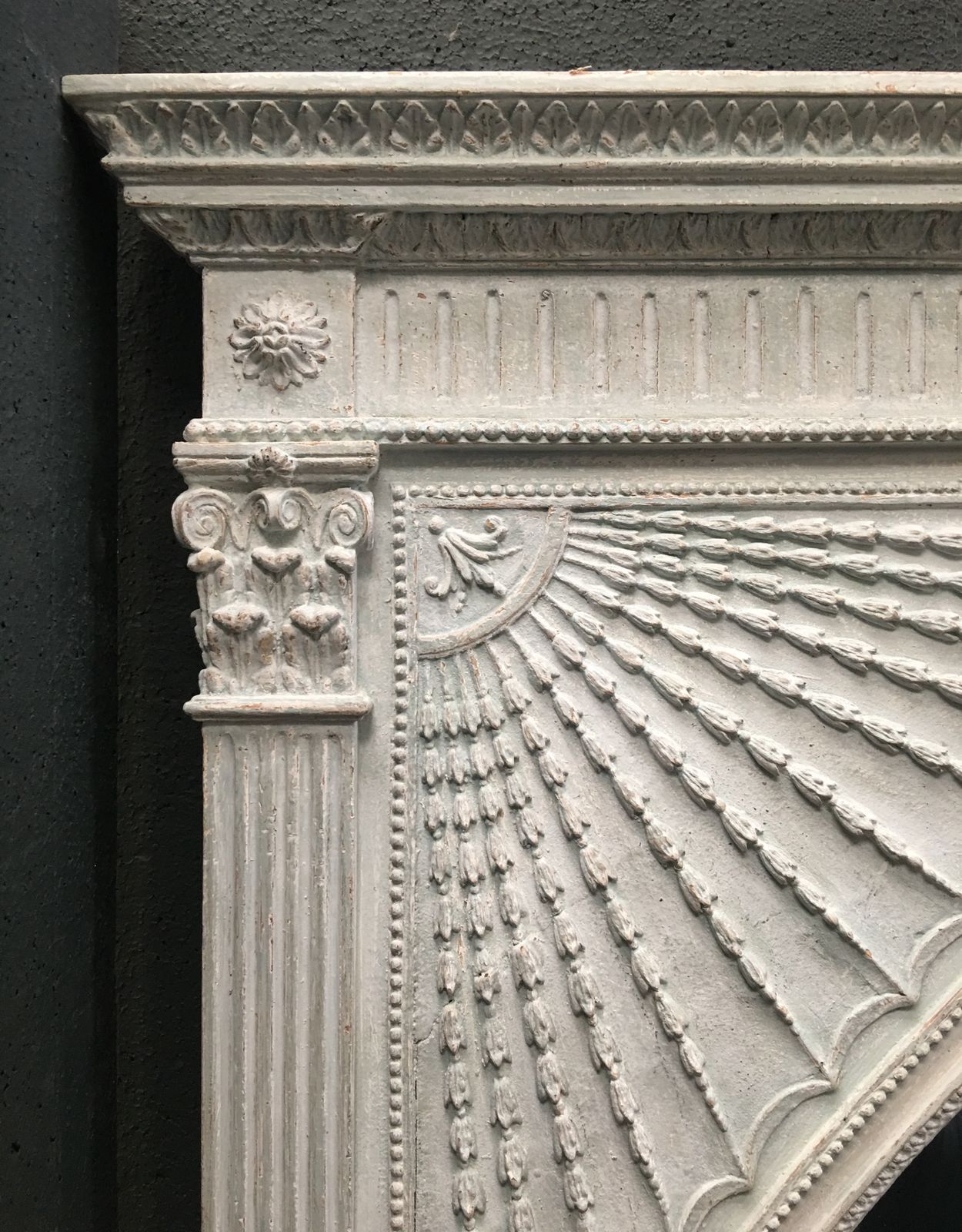 Very Large Neo Classical Style Painted Hall Mirror photo furniture
