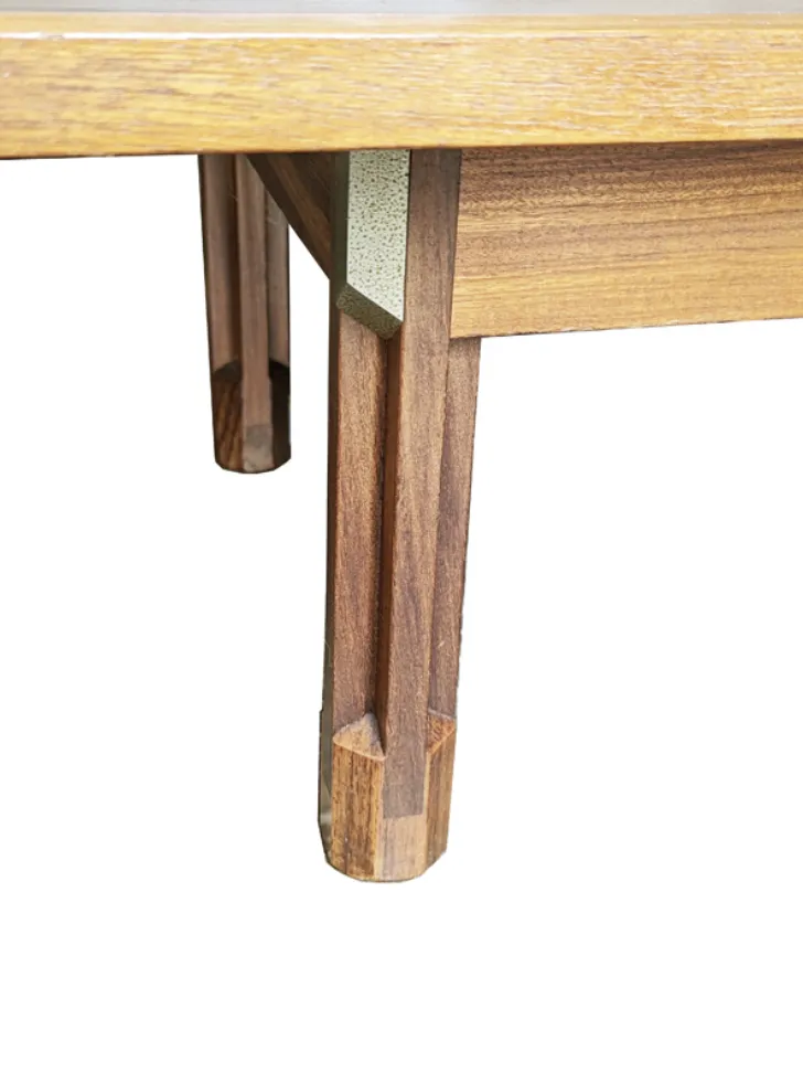 photo for sale Italian Teakwood & Black Skai 1960s Sideboard By G. Coslin For 3v Arredamenti