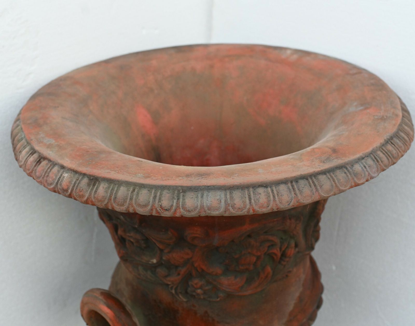 Pair Georgian Terracotta Urns   Garden Vase On Pedestal Thomas Hope photo vintage
