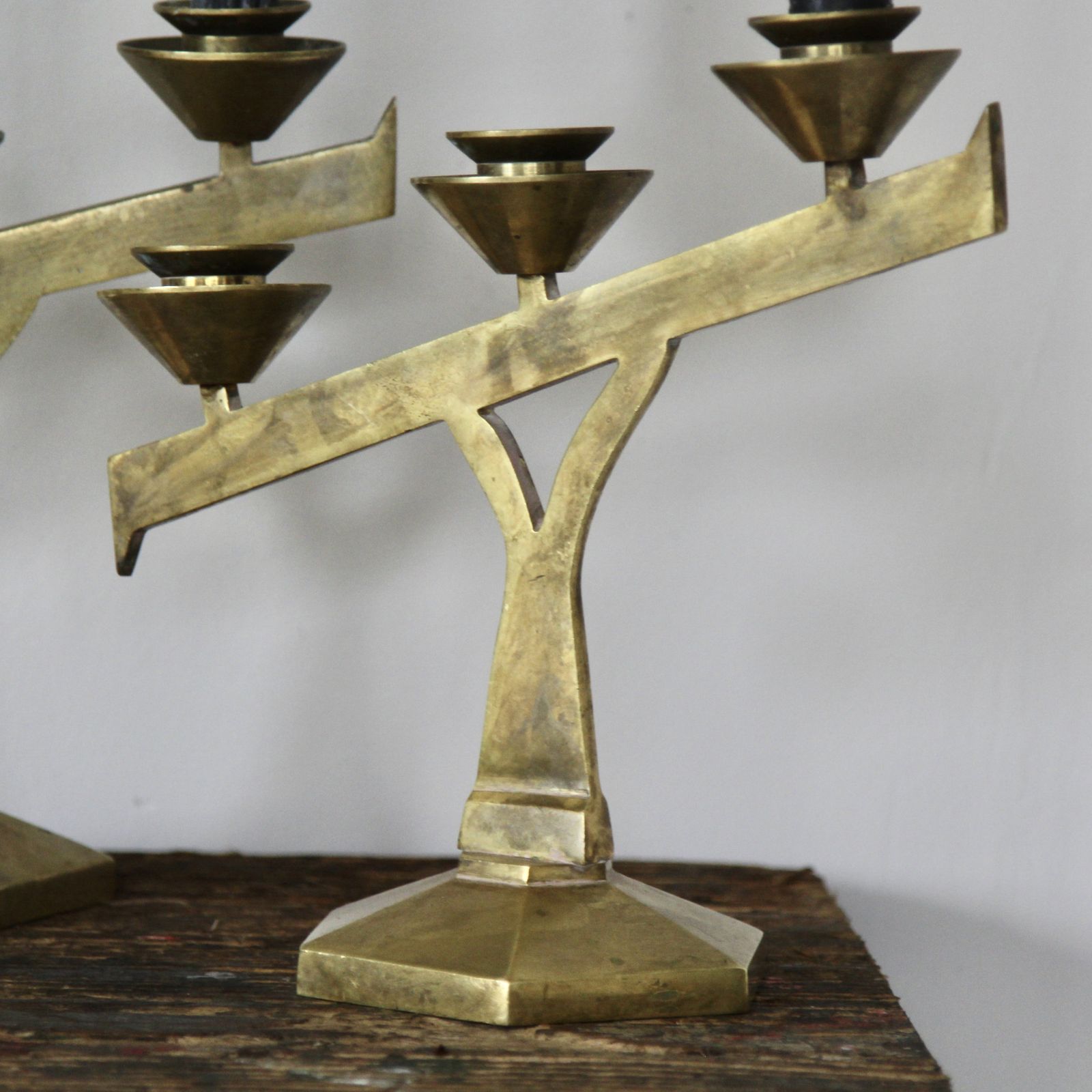 Beautiful 1930s French Pair Of Art Deco Candlesticks photo for sale