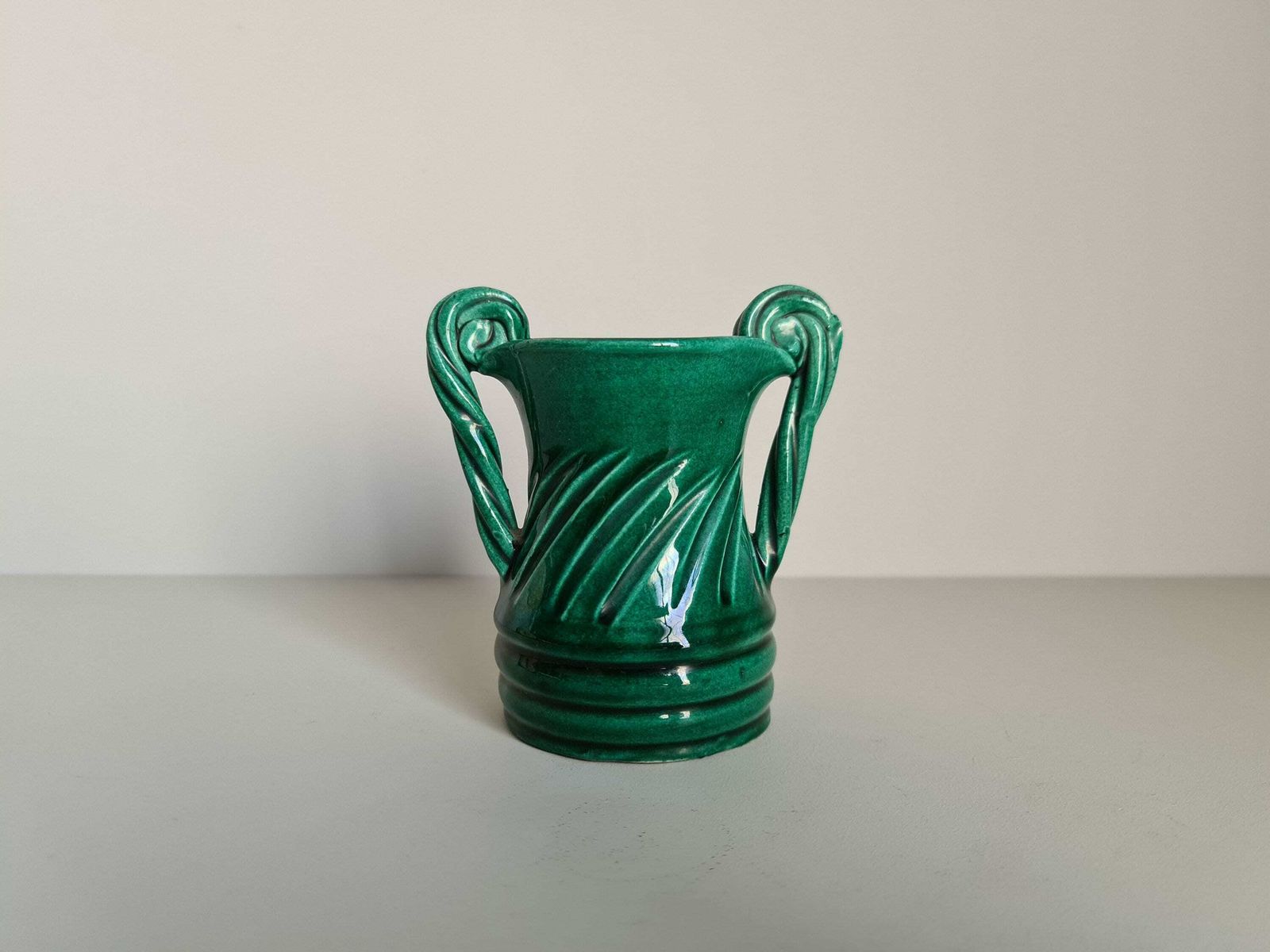 Vase Signed Vallauris Antique Style 1960 / French Ceramic / French Riviera / Artisanal Work / France / 20th Century