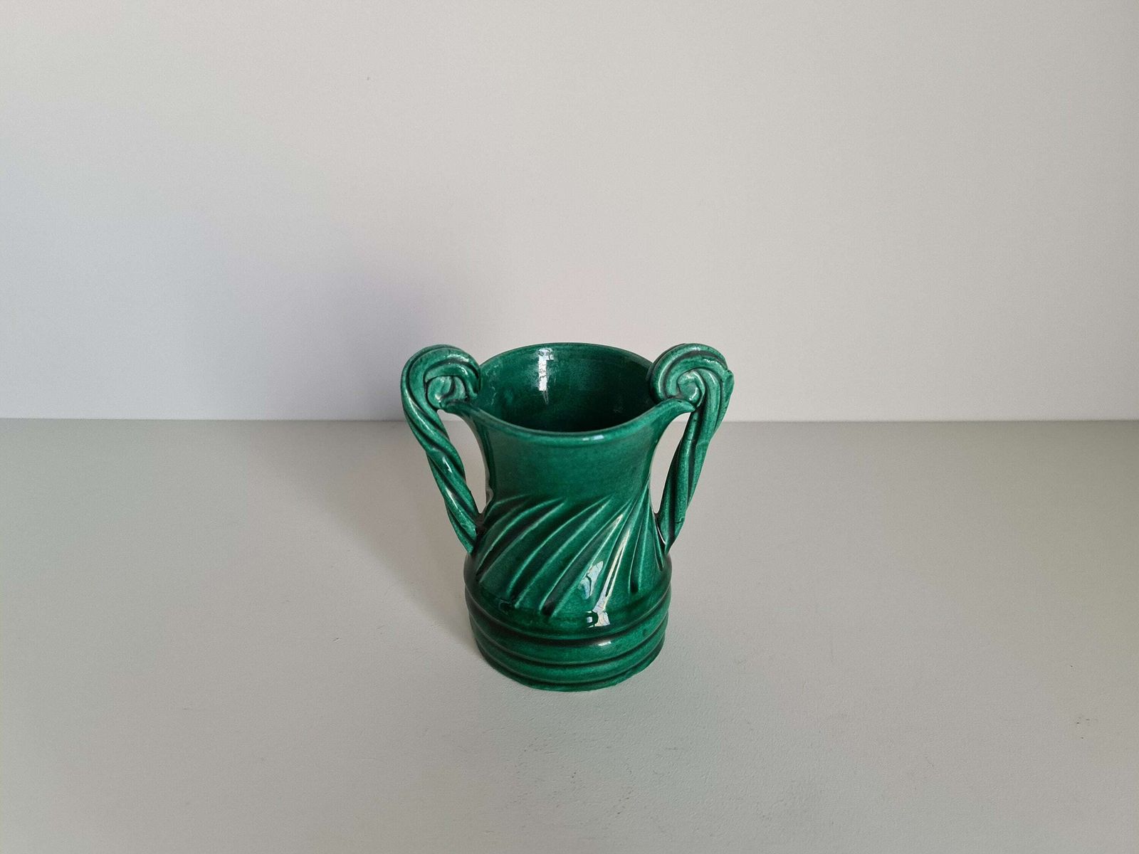 Vase Signed Vallauris Antique Style 1960 / French Ceramic / French Riviera / Artisanal Work / France / 20th Century photo Home Decor