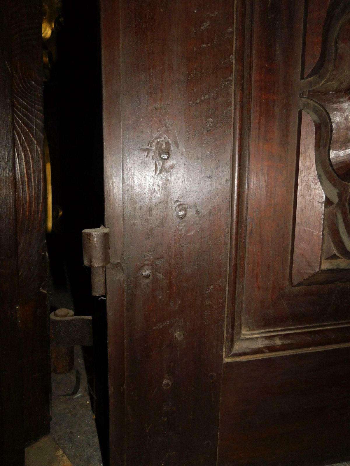 N.4 Atique Walnut Doors, Richly Hand Carved, Italy photo buy