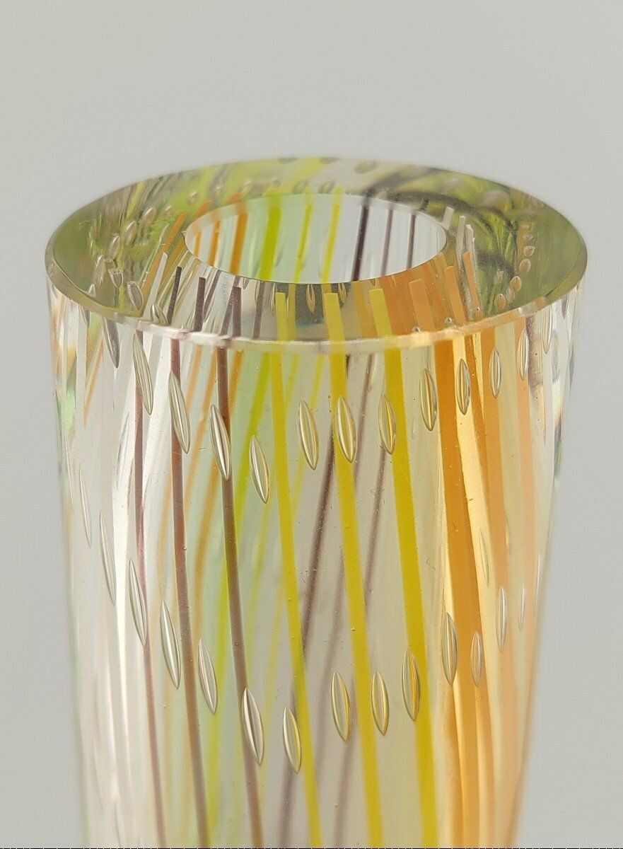 Vase soliflore en verre de Murano, années 1970 photo vinterior