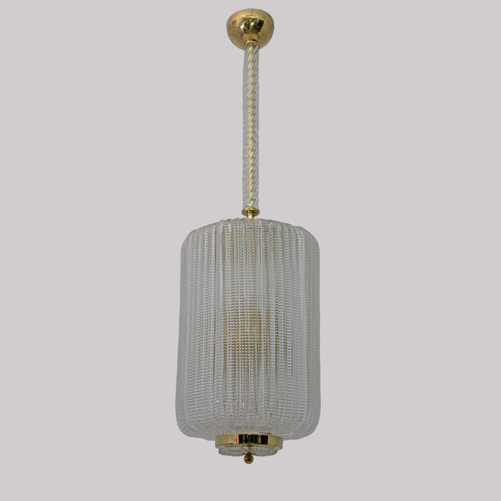 Attributed To Tomaso Buzzi Art Dèco Style Brass Murano Glass Lantern Chandelier photo furniture