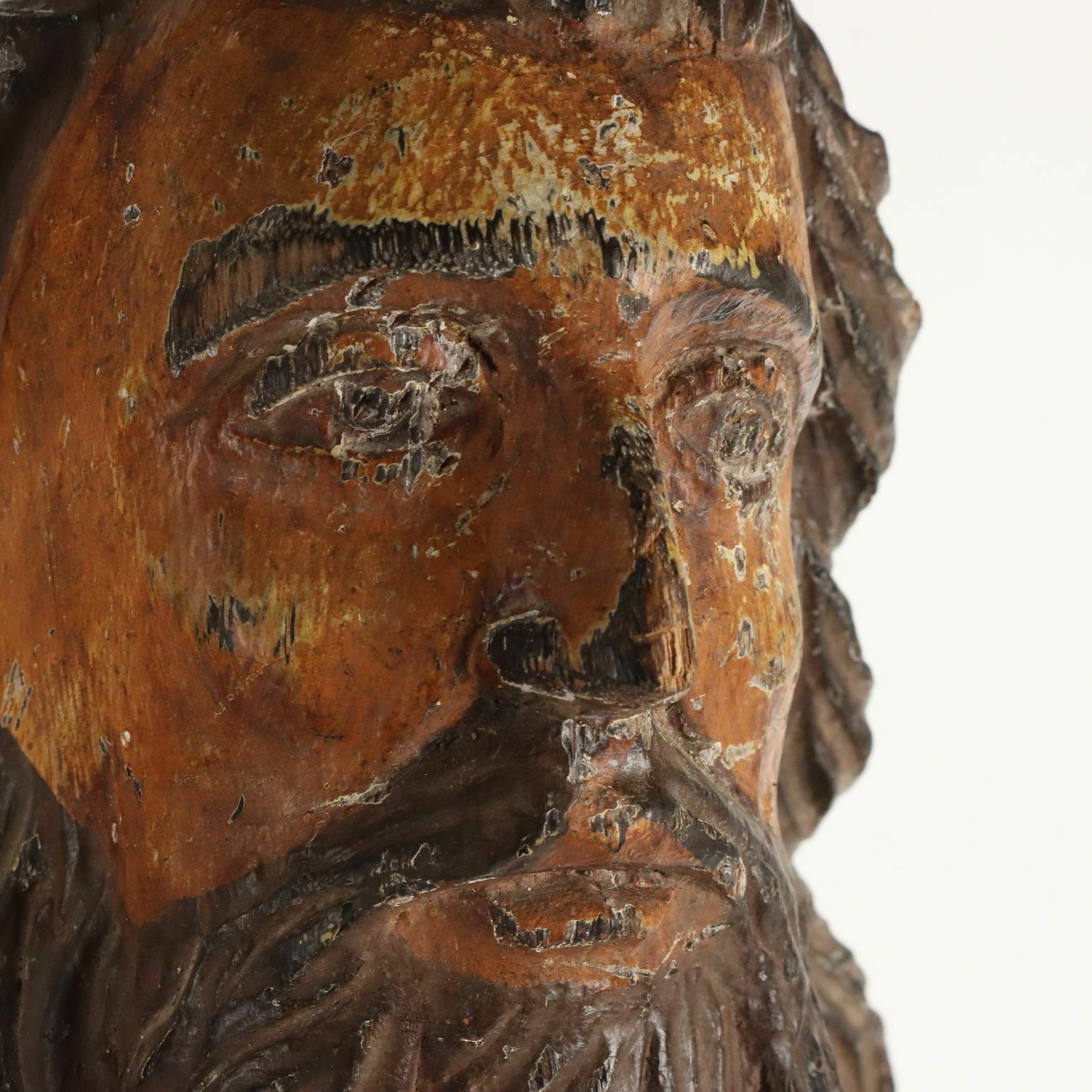 Antique Statue Religious Subject Wood Spain Late XVIII Century photo Art