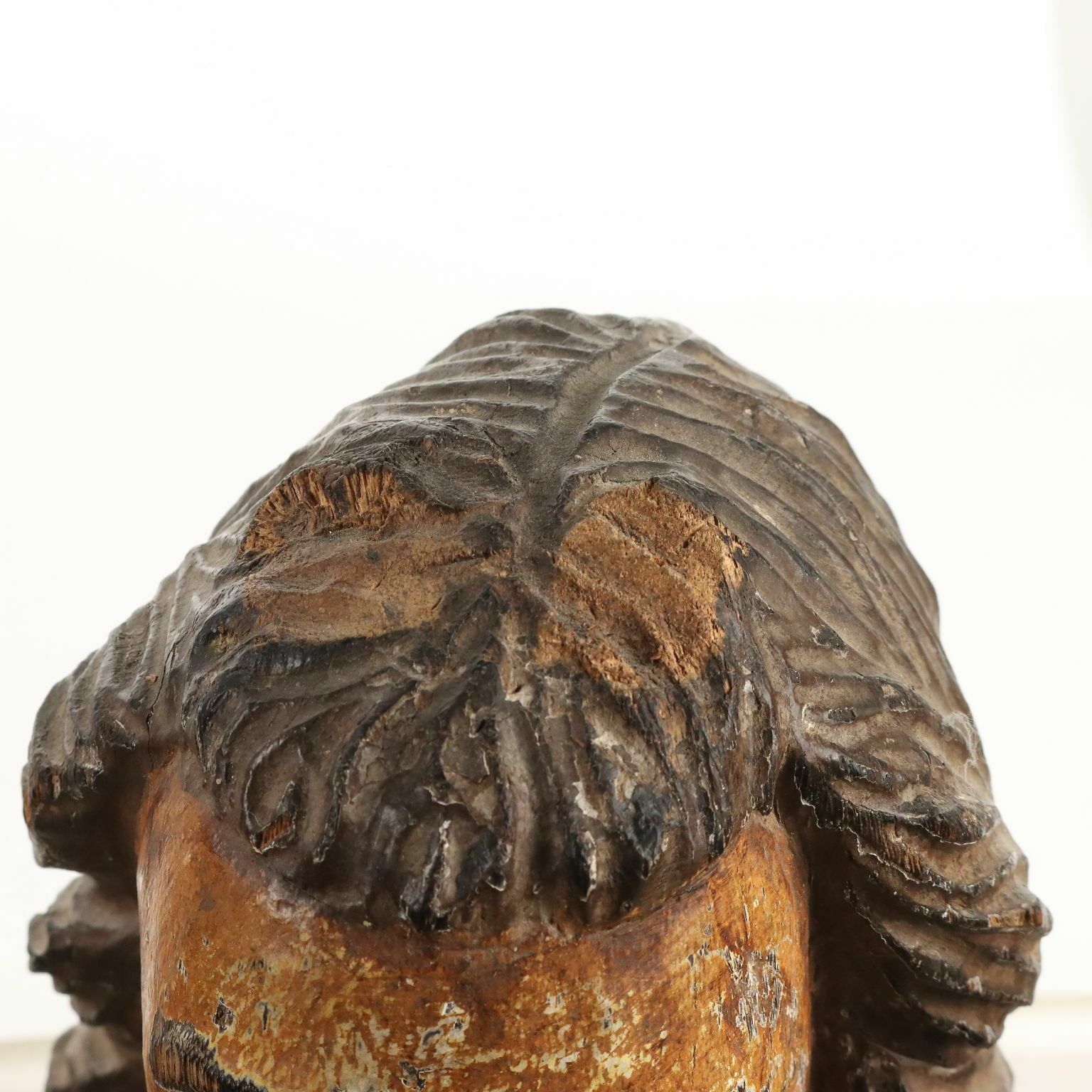 Antique Statue Religious Subject Wood Spain Late XVIII Century photo 1770.0