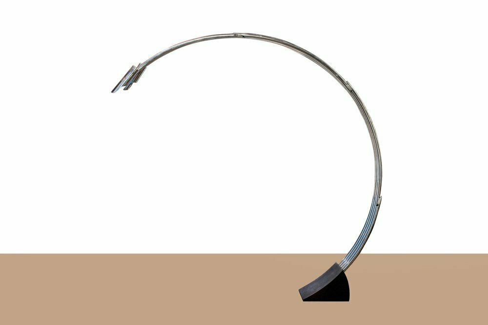 Boogvloerlamp Van Staal, Francesco Fois Voor Reggiani, Italië, Jaren 1960