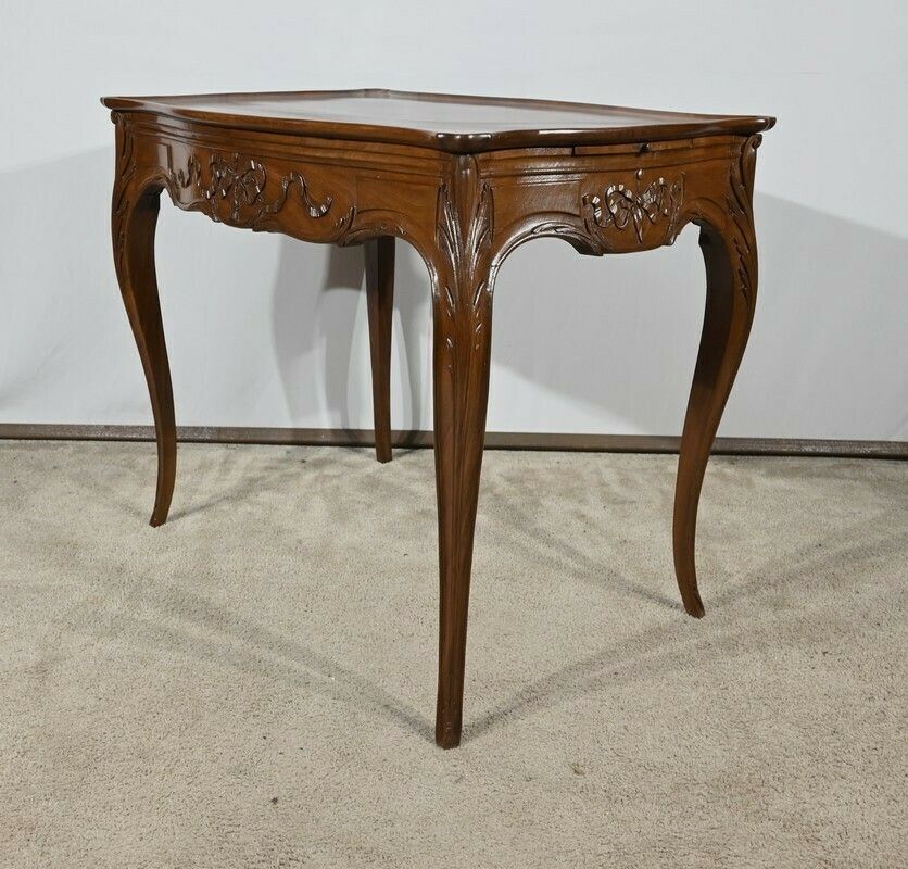 2097.04677426 Small Cabaret Table In Mahogany, Louis XV Style, Napoleon III Period – Mid 19th Century photo