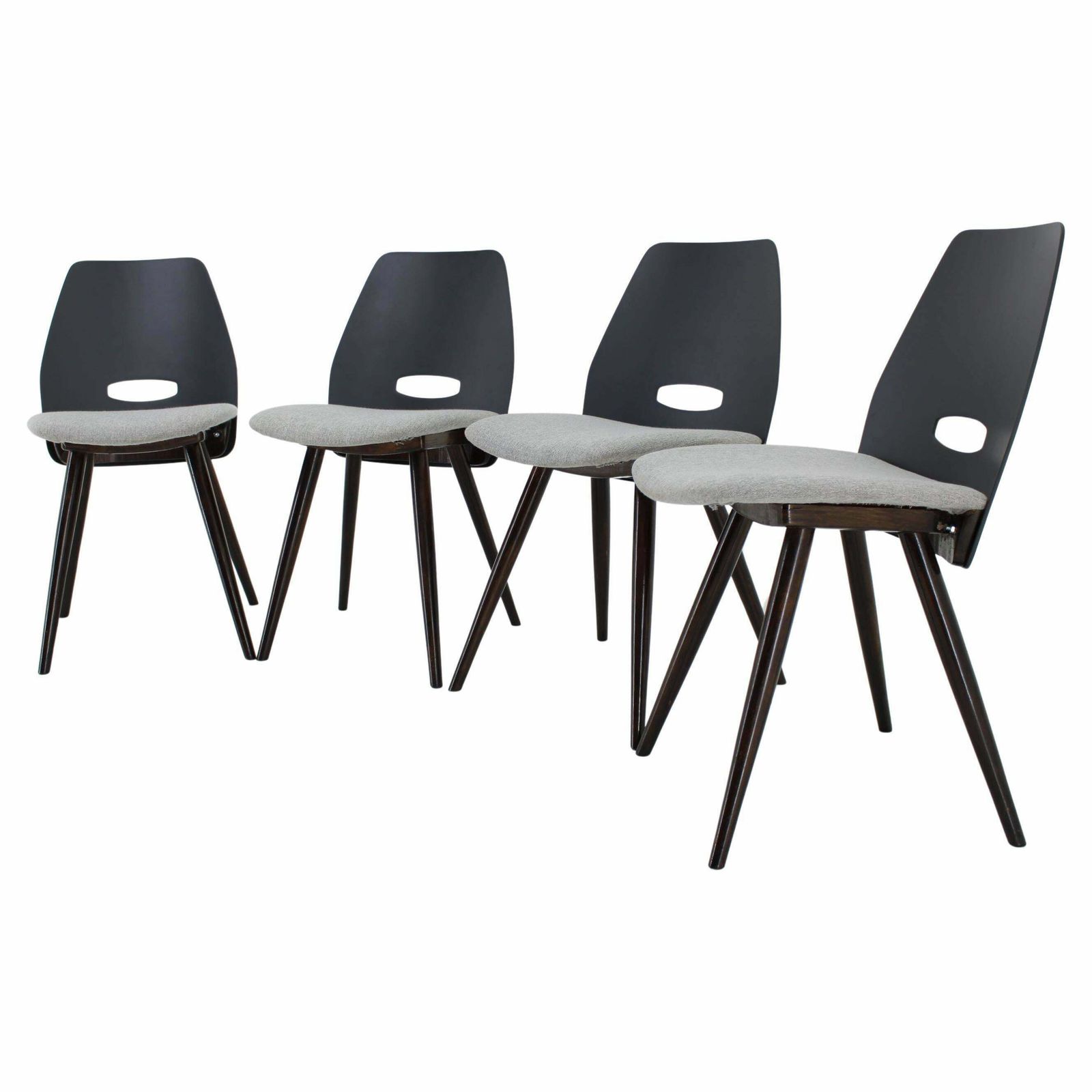 1960s Set Of Four Dining Chairs By Tatra, Czechoslovakia