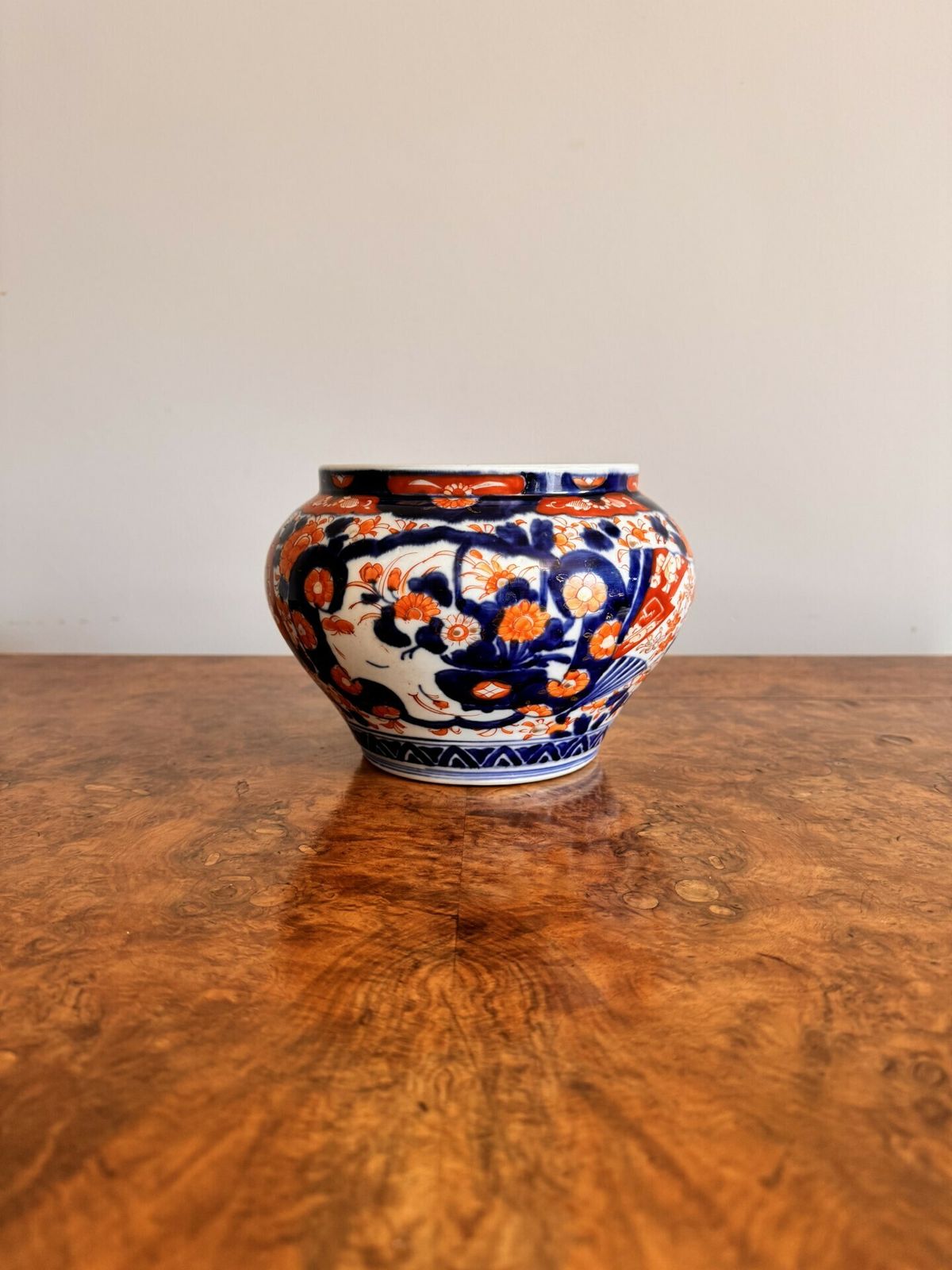 Lovely Antique Japanese Imari Jardiniere photo for sale