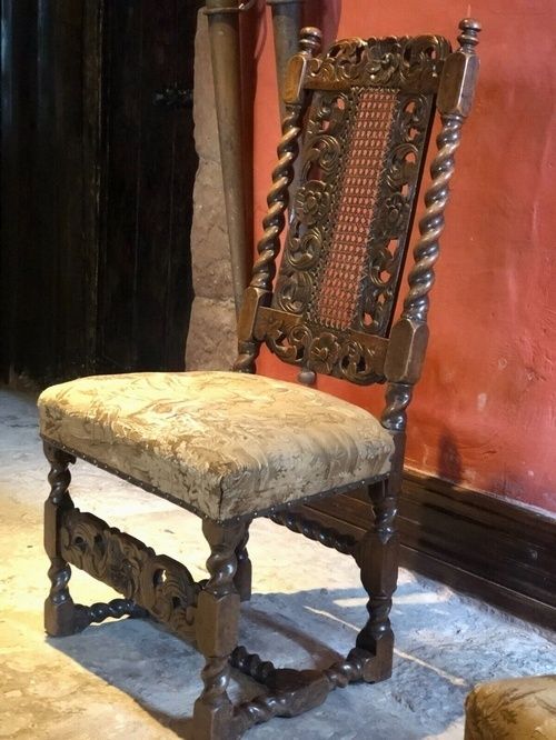 Rare Charles II Antique Walnut Rose 'Nell Gwyn' Chair photo for sale