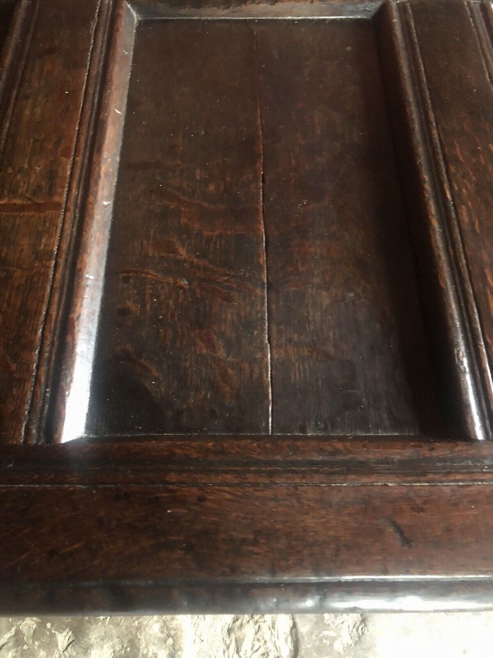Very Heavy Rare Large Original Hand Carved English Oak Antique Trunk Chest Coffer 1600's photo buy
