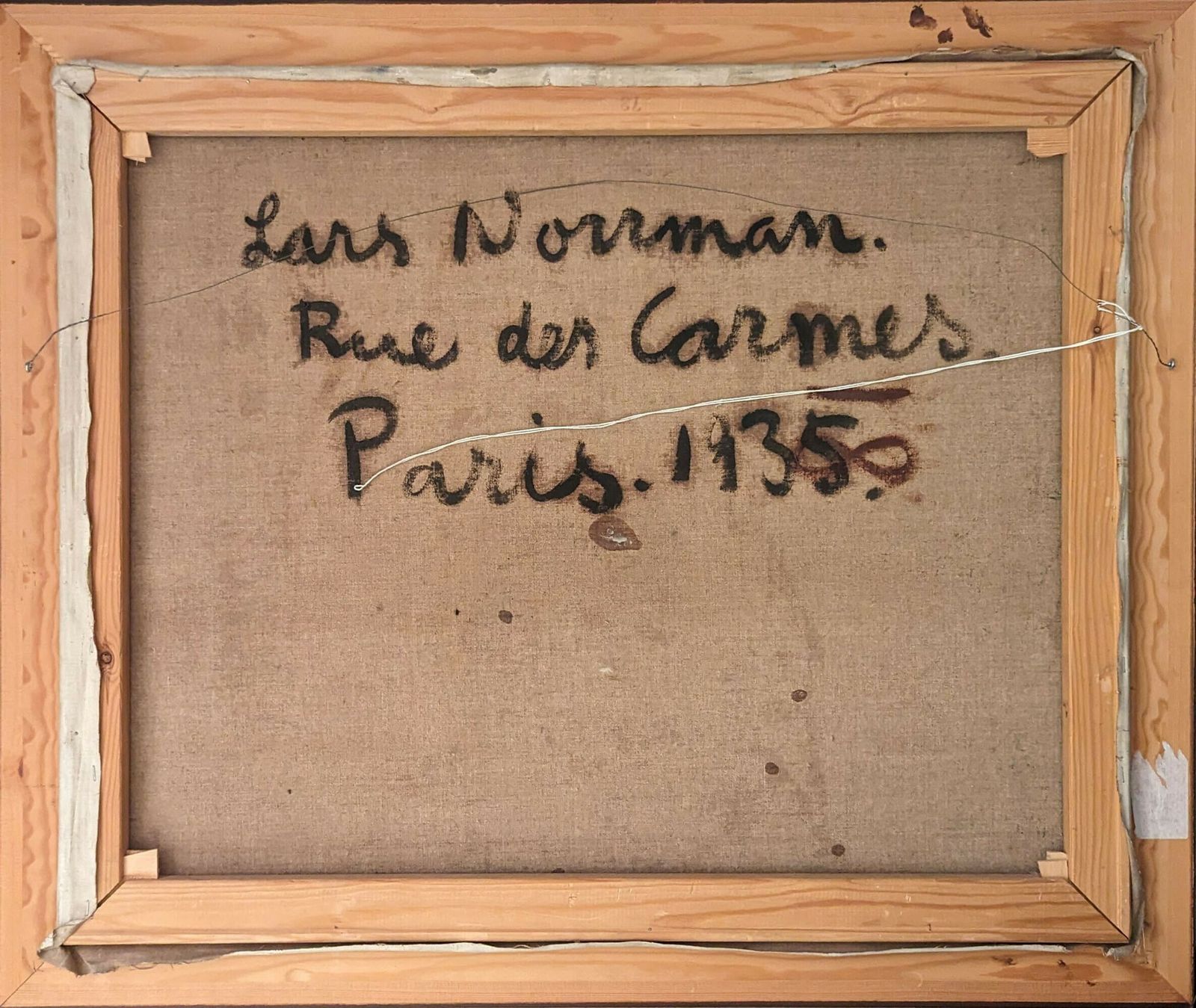 20th Century Swedish School 'Rue De Carmes, Paris, 1935' photo Art