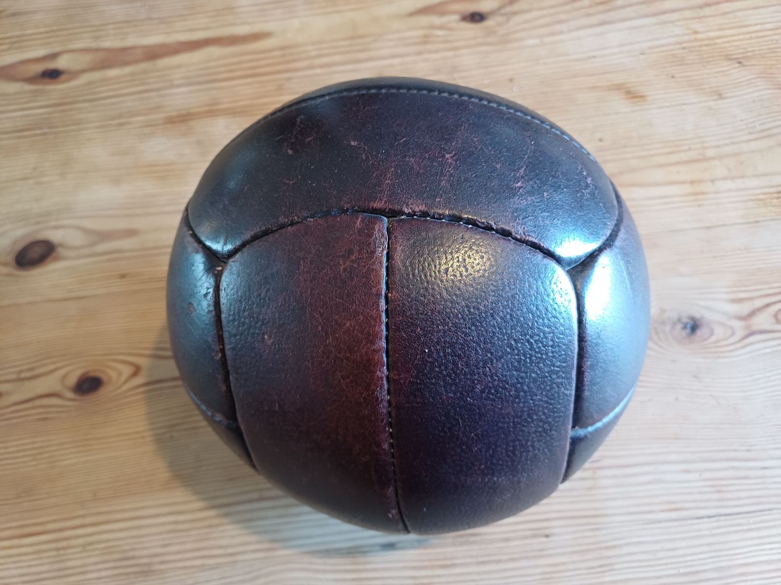 Old Leather Football, 1930s, Vintage
