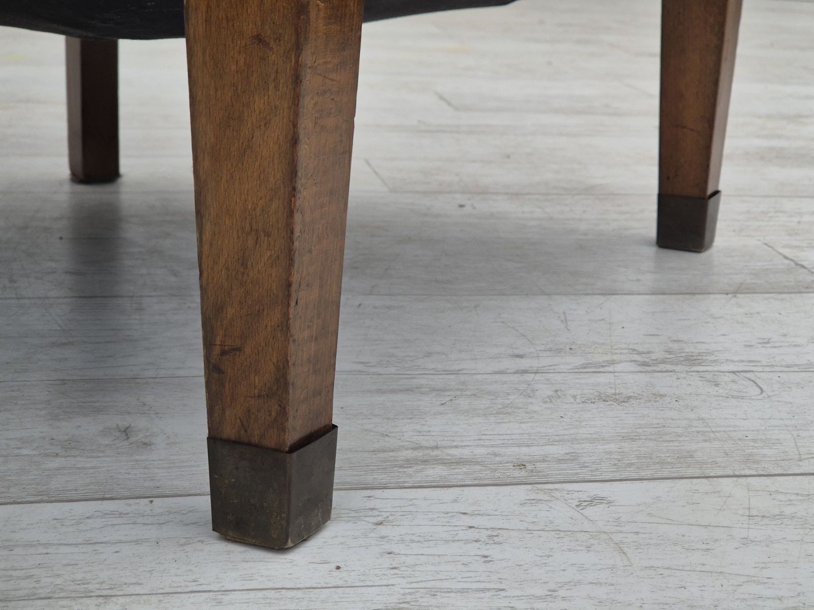 1950s, Danish Armchair, Original Condition, Furniture Velour, Beech Wood. photo vinterior