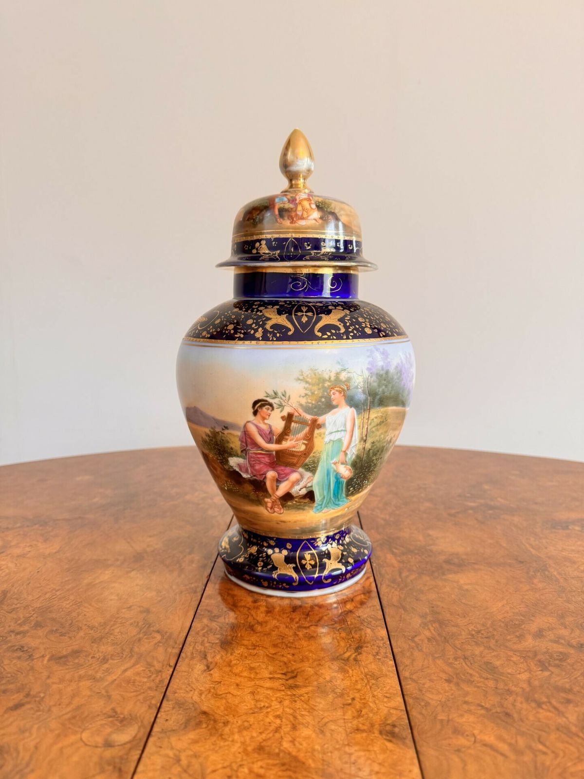 Fine Quality Antique Royal Vienna Vase Garniture photo vintage