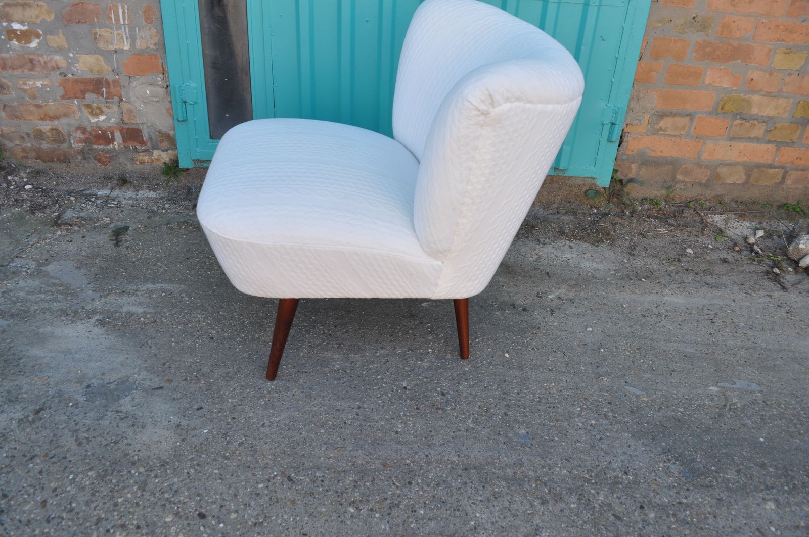 Cocktail Chair With Knitted Fabric photo vintage