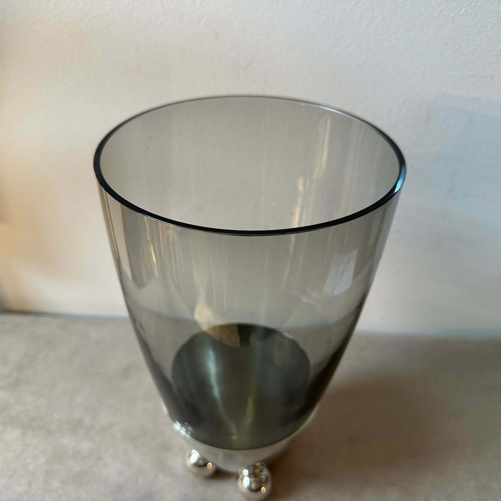 photo furniture 1990s Space Age Silver Plated Atomes Vase By Richard Hutten For Christofle