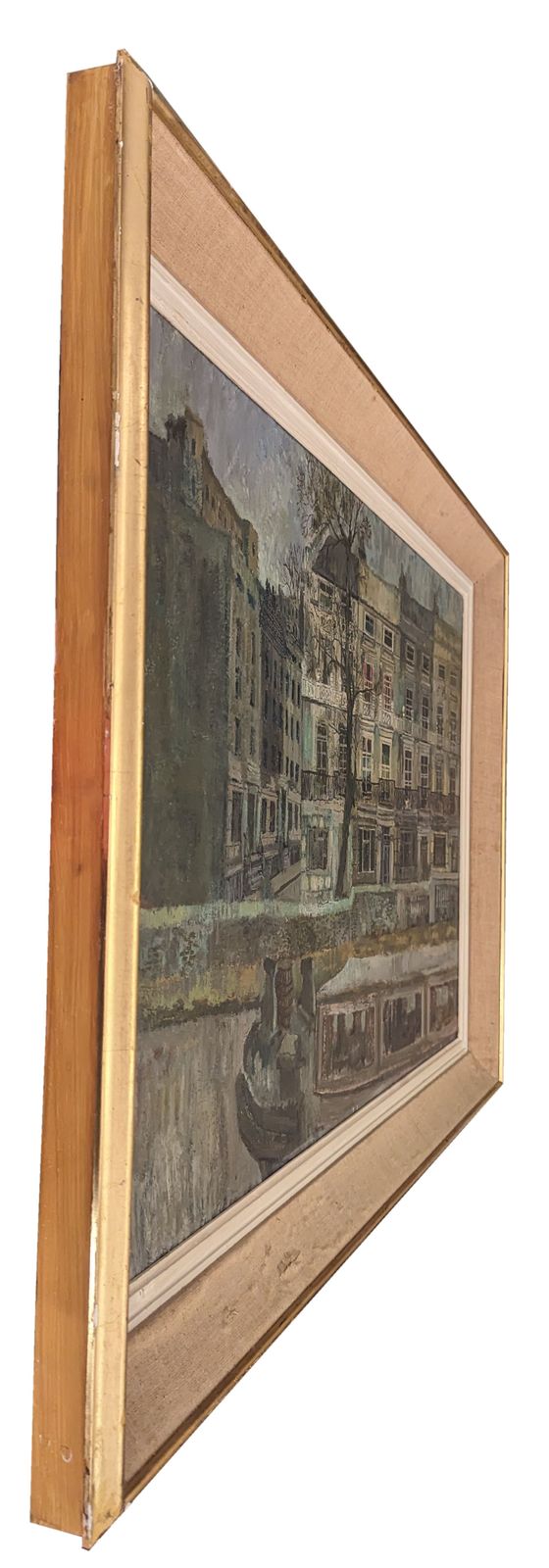 Modern British School (1880 1970) 'The Canal At Maida Vale' photo for sale