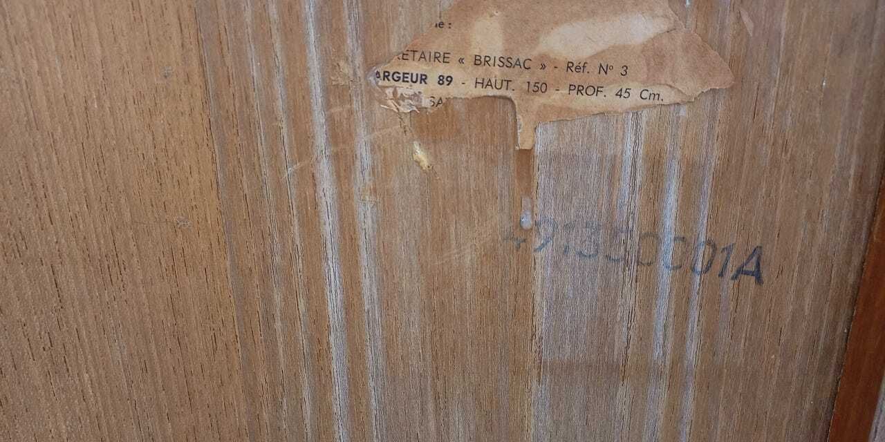 photo for sale Bibliothèque scandinave en teck et bois laqué noir