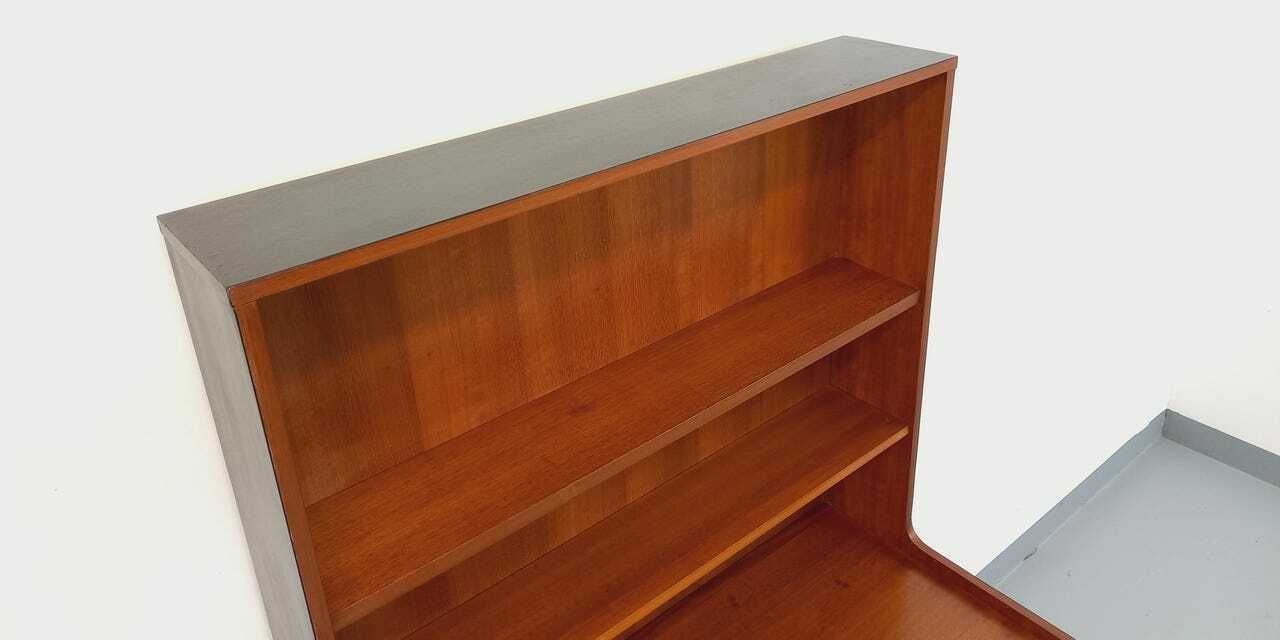 photo buy Scandinavian Bookcase In Teak And Black Wood