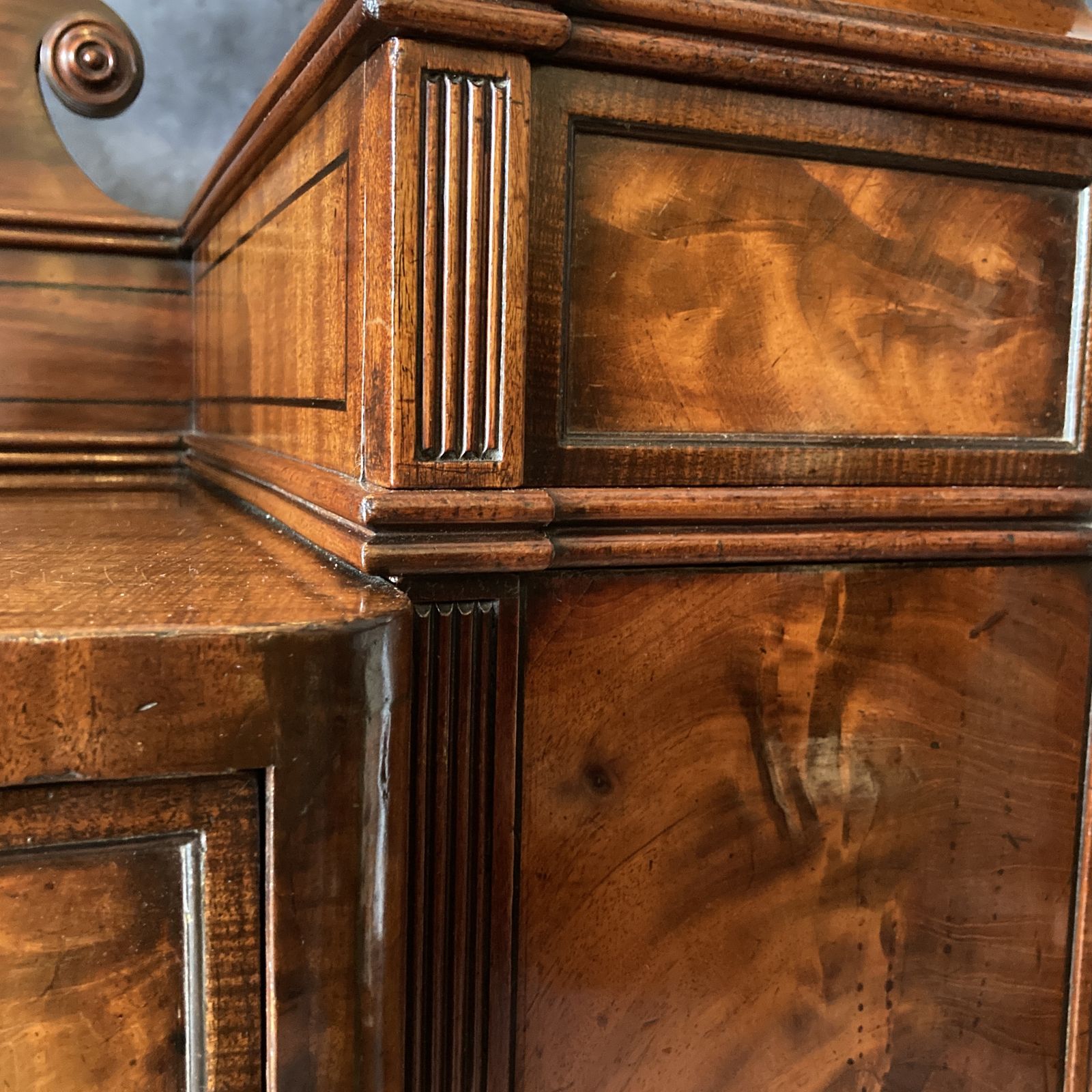 Furniture Handsome Mahogany Sideboard Of Exceptionally Small Proportions, Circa 1840 photo