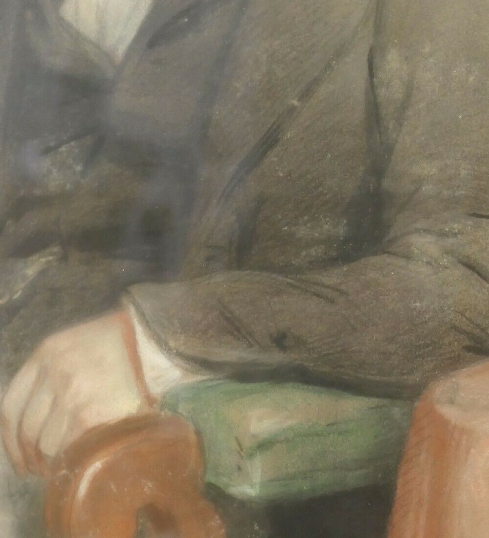 Portrait Of A Gentleman In Pastel And Charcoal By Thomas Price Downes photo 1500.0