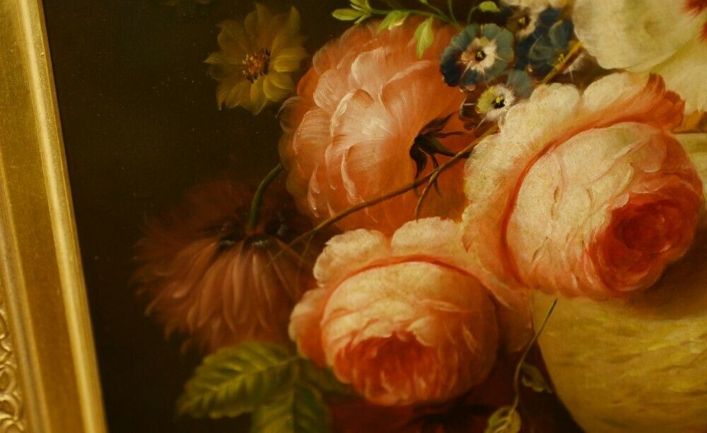 Dutch Floral Still Life Oil Painting Signed Art photo buy