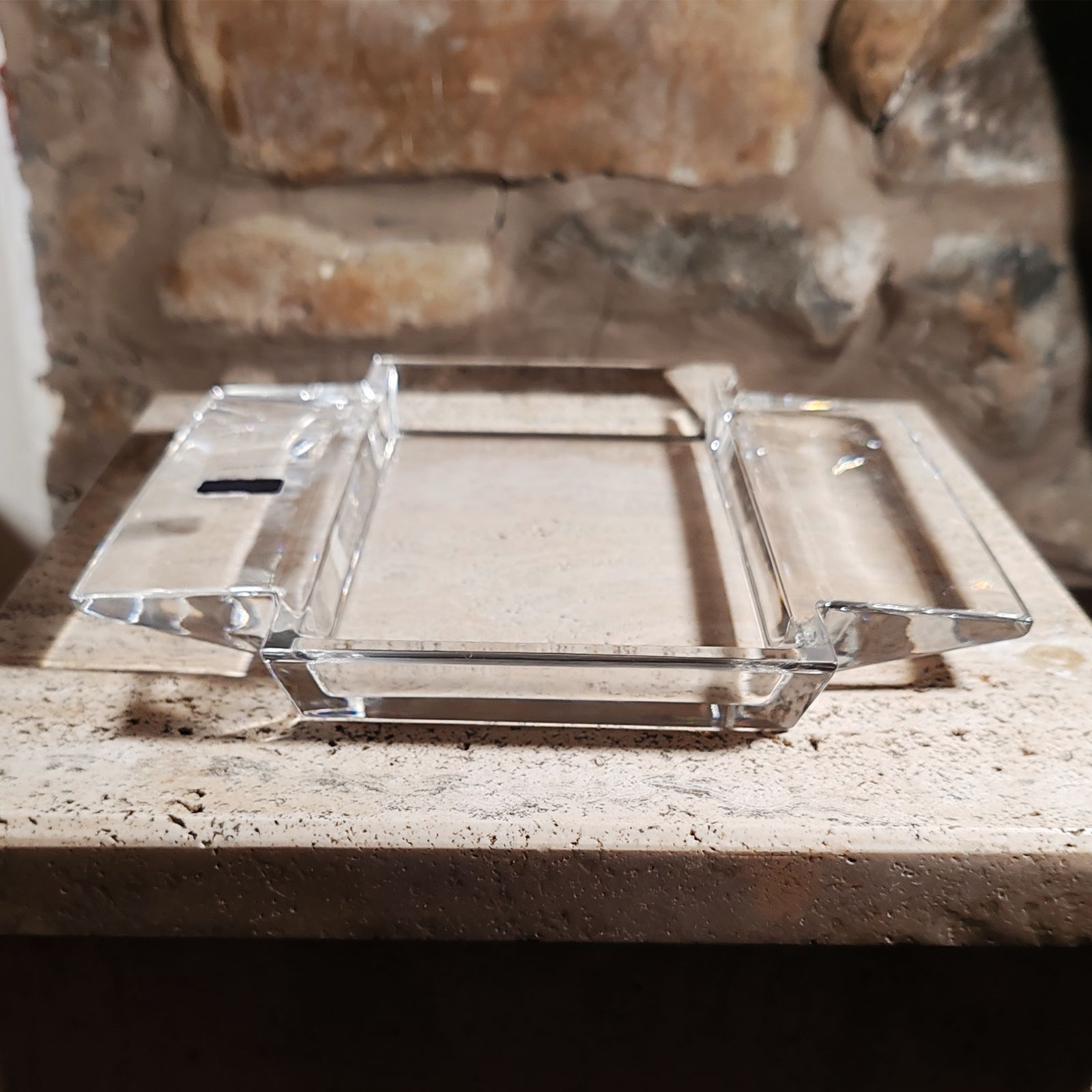 Ashtray Or Catch All In Crystal By Laura Griziotti For Arnolfo Di Cambio   1970s photo for sale