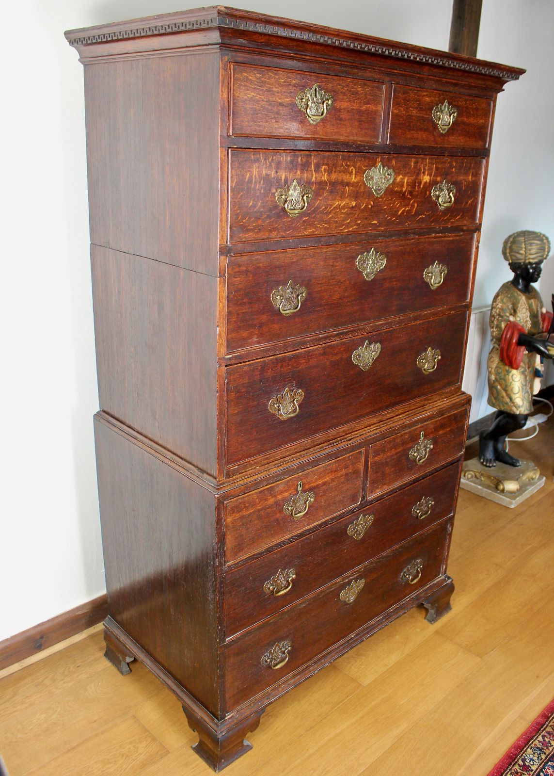 George III Oak Chest On Chest Set Of Drawers photo furniture