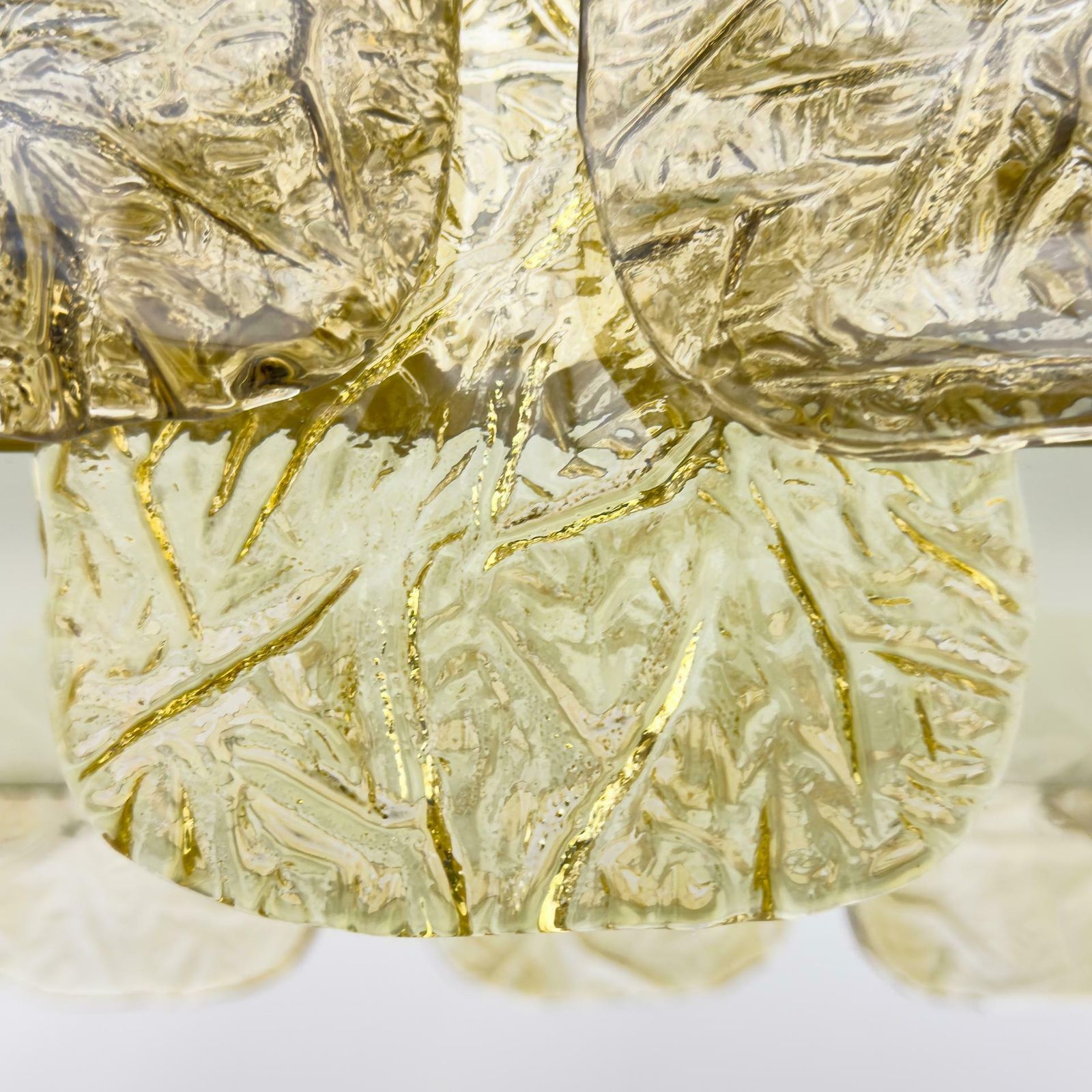 photo furniture Mid Century Modern Stiyle Italian Brass And Murano Glass Chandelier